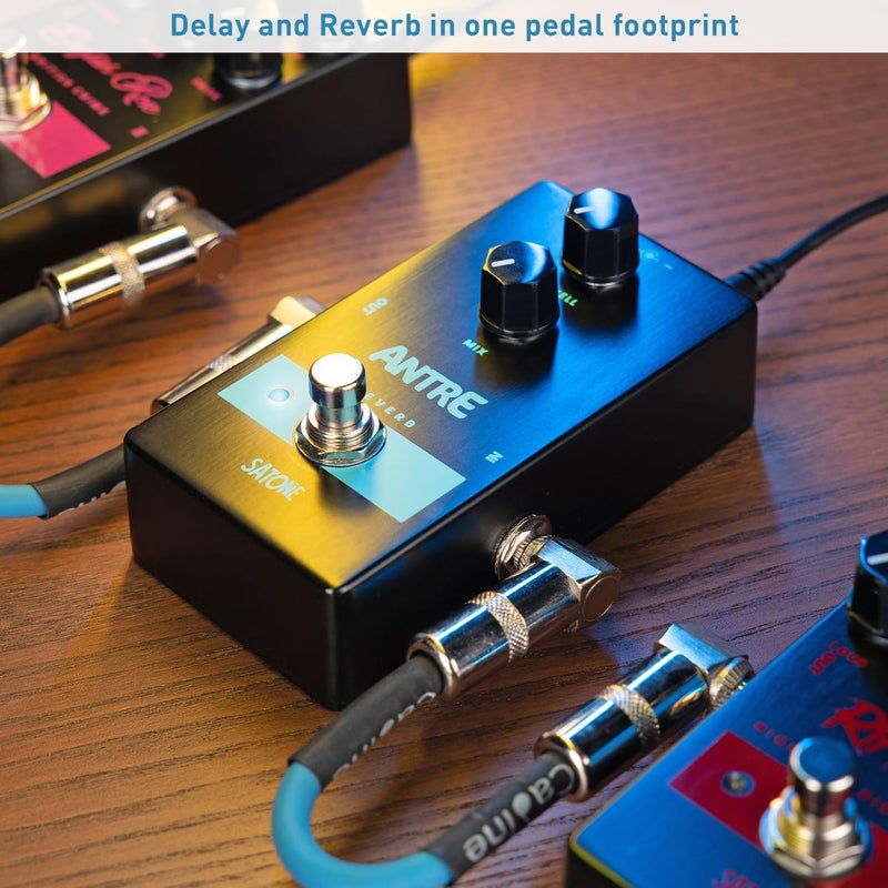SATONE S803 Antre Reverb Electric Guitar Effect Pedal - Classic Reverb with 2 Controls Preset Acoustic Metal Pedal with True Bypass - Image 5